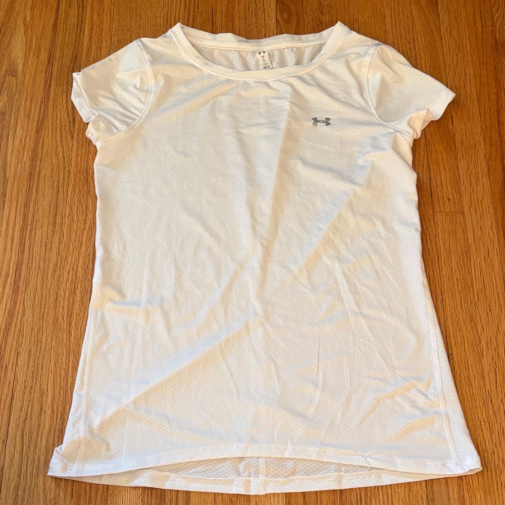Under Armour Women's White Short Sleeve Tee sz SM